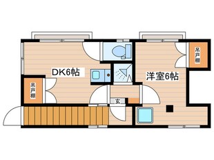 青果ハイツの物件間取画像